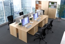 RY-HS オフィス家具のカグクロ - 通販 - PayP 可動棚ハイシェルフ W820 D380 H1850 木製収納棚 書庫 ウッドシェルフ オープンタイプ 超激得好評