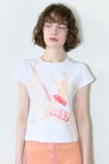 시눈(SINOON) Big Unicorn Puff T-Shirt (Orange) - 사이즈 & 후기 | 무신사