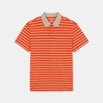 남성 여름 린넨라이크 스트라이프 반팔 카라/폴로 티셔츠 7L35251 - 신세계백화점