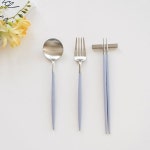 [정가145,000원]큐티폴고아 라일락(실버) 한식파스타 3종세트 - 디너스푼, 포크, 젓가락 - 이마트몰, 원하는 상품을 원하는 시간에 쓱... 