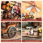 187-Piece 3D Wooden Puzzles Floral Cart $23.99 + Free Shipping