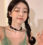 오펜딩 [무배] 데빌 흑진주 비즈 리본 목걸이 초커 미니 리본 목걸이