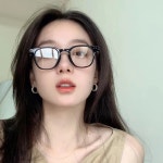 오펜딩 [UV400] 에디터 뿔테 슬림 안경테 검정 데일리 패션안경 19234