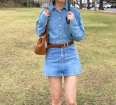 슬로젯아카이브 lea denim shirts (2color)