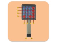 만능(멤브레인) 4x4키패드 [HD-MSW4X4-A] (P0053)[P0053-D22] : 센서