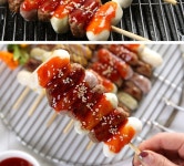 국내산 전통 수제 떡갈비꼬치 120g | 갓피플 푸른가게 국내산 전통 수제 떡갈비꼬치 120g [갓피플몰]