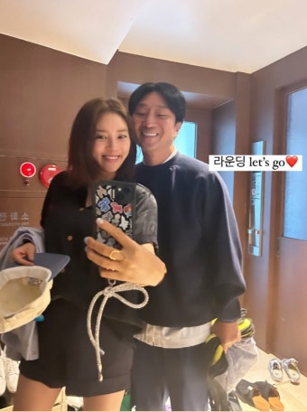 손담비 이규혁, 골프에 푹 빠졌네..꼭 붙어서 
