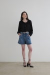 [쎄미]LOGO SHORT JEANS [W CONCEPT]