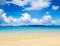 흐린 푸른 하늘과 바다 — 스톡 사진 © Pakhnyushchyy #61885255 흐린 푸른 하늘과 바다