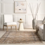 Lauren Liess x RugsUSA Myrtle Vintage Machine Washable Rug, 5 x 8 - Contemporary - Area Rugs - by nuLOOM | Houzz