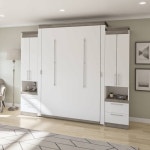 Orion 104W Queen Murphy Bed And 2 Storage Cabinets With Pull-Out Shelves... - Transitional - Murphy Beds - by Homesquare | Houzz... 