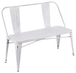 Lumisource Oregon Bench - Farmhouse - Upholstered Benches - by GwG Outlet