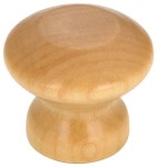 Maple Wood Cabinet Knob,1 11/32 (34 mm) Diameter, Maple, Natural Finish - Transitional - Cabinet And Drawer Knobs - by Richelieu... 