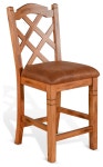 Double Cross Back Bar Stool - Transitional - Bar Stools And Counter Stools - by Sunny Designs, Inc.