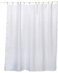 Honeycomb Fabric Shower Curtain Polyester White - Contemporary - Shower Curtains - by EVIDECO