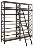 Headway Wood Bookshelf, Brown - Industrial - Bookcases - by VirVentures