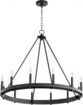 Quorum Lighting 611-12-69 Aura Chandelier, Noir - Transitional - Chandeliers - by Mylightingsource