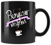 Bonjour Weekend, Great Weekend Mug - Contemporary - Mugs - by Lifehiker Designs