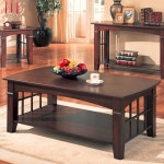 Coaster Coffee Table, Cherry Finish 700008 - Craftsman - Coffee Tables - by GwG Outlet