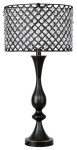 27.5 Oiled Rubbed Bronze Table Lamp w/ Crystal Bling Shade - Traditional - Table Lamps - by Grandview Gallery | Houzz