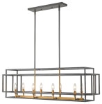 Titania 8-Light Kitchen Island Lighting - Transitional - Kitchen Island Lighting - by EliteFixtures