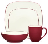 Noritake Colorwave Raspberry Square 32Pc Dinnerware Set, Service for 8 - Contemporary - Dinnerware Sets - by Unique Gifts | Houzz