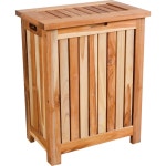 EcoDecors Eleganto 25 Wide LaundryHamper H-004, Brown - Transitional - Hampers - by DecoTeak | Houzz
