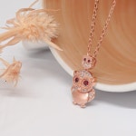 [오팔하우스] 14k 복스러운 루비큐 부엉이 목걸이 OPDLN1540 - NS홈쇼핑