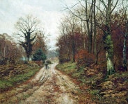 												The Autumn Road (Mitcham Woods, Surrey) | Art UK									