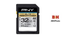 PNY 32GB Elite Performance UHS-1 SDHC Memory Card P-SDH32U195-GE PNY 32GB Elite Performance UHS-1 SDHC Memory Card (U1, Class 10)