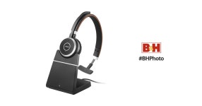 Jabra EVOLVE 65+ UC Mono Bluetooth Headset 6593-823-499 B&H Jabra EVOLVE 65+ UC Mono Bluetooth Headset with Charging Stand