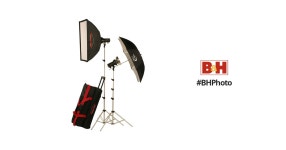 Photogenic AKC325K 320W/s Basic Studio 2 Light Soft Box 900100 Photogenic AKC325K 320W/s Basic Studio 2 Light Soft Box Kit (120 VAC)