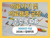 최신 의료기기 및 의료용품회사 공장 리스트 주소록 DB - 크몽