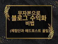 무자본으로 블로그 수익화, 체험단과 애드포스트 꿀팁 - 크몽