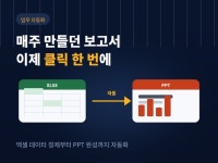엑셀 보고서를 PPT로 자동 변환해드립니다 - 크몽
