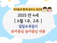 만4세 일일보육일지 놀이중심 유아중심 내용과 평가 - 크몽