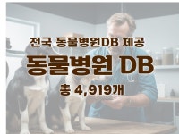 전국 동물병원 주소록 연락처 DB 제공 드립니다. - 크몽