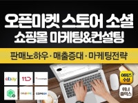 오픈마켓 쇼핑몰 스마트스토어 소셜 컨설팅 상담 월대행 - 크몽