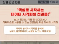 쉽게 찾을 수 없는 엑셀로 만드는 데이터 시각화 - 크몽
