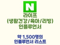 N사 라이프생활건강,리빙 인플루언서 약1,500명 - 크몽