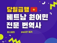 전문 베트남어 번역 - 크몽