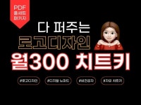 로고디자인 월300 치트키 PDF 풀패키지 - 크몽