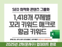 애드센스 수익을 높이는 1,418개 주제별 황금 키워드 - 크몽