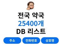 전국 약국 25400개 업체 리스트 - 크몽