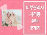 피부관리사 국가자격증 원패스하는 실기꿀팁 및 자료를 드립니다. - 크몽