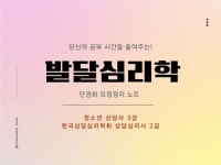 청소년상담사 3급 발달심리학을 한번에 정리해 드립니다. - 크몽