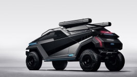 thundertruck is an electric offroader with bat wing solar awnings meet thundertruck: the electric offroader with bat wing... 