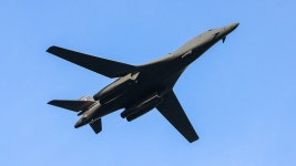 B-1 bomber crashes during training mission in South Dakota;... crew ejected safely | Fox News B-1 bomber crashes during training... 
