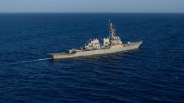 US warships come under attack in Red Sea as incoming missiles. drones shot down | Fox News US warships come under attack in Red... 