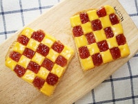 토스트가 체크무늬?! 간단한데 예쁘기까지 한 체크토스트 만들기